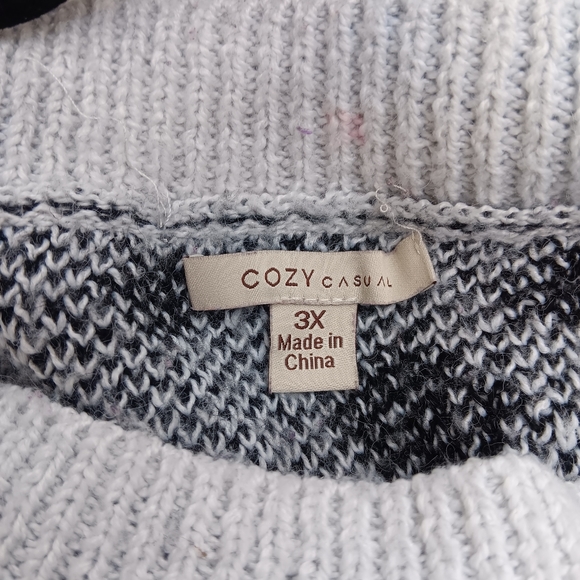 Cozy Casuals Polka Dotted Sweater Size 3X - Picture 6 of 7